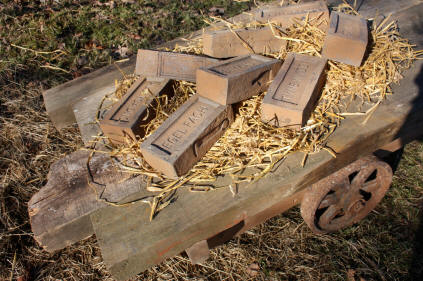 Terra cotta traces on barrow